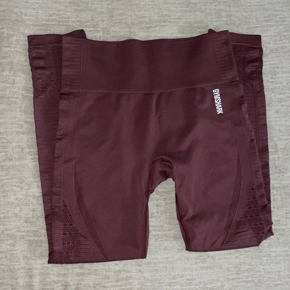 Gymshark Energy+ Seamless Leggings - Berry Red